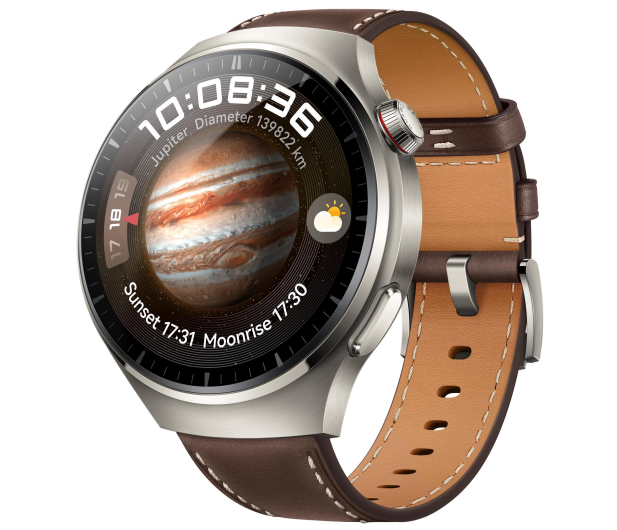HUAWEI WATCH 4 Pro Elite Srebrny/Brązowy - 1148324 - zdjęcie